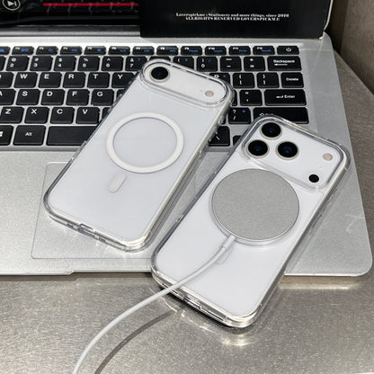 Shockproof Anti Yellow Crystal Acrylic Phone case For iPhone 17AIR 17 17 PRO 17 PRO MAX For Magsafe Strong Magnetic phone Case