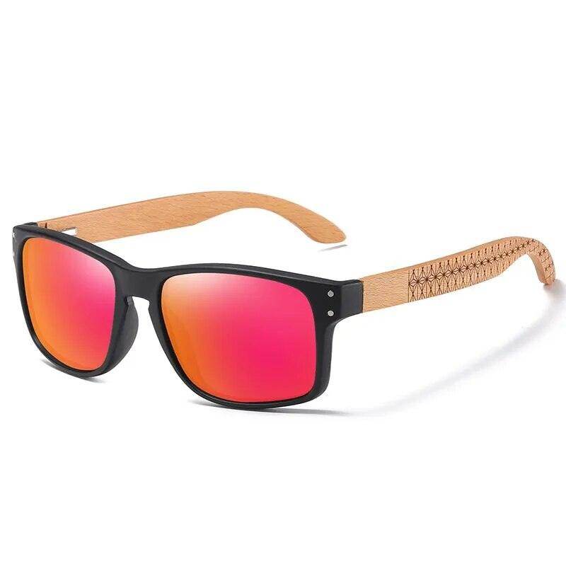 Brand Design Beech Wood Handmade Sunglasses Men Polarized Eyewear Outdoor - Tamnz