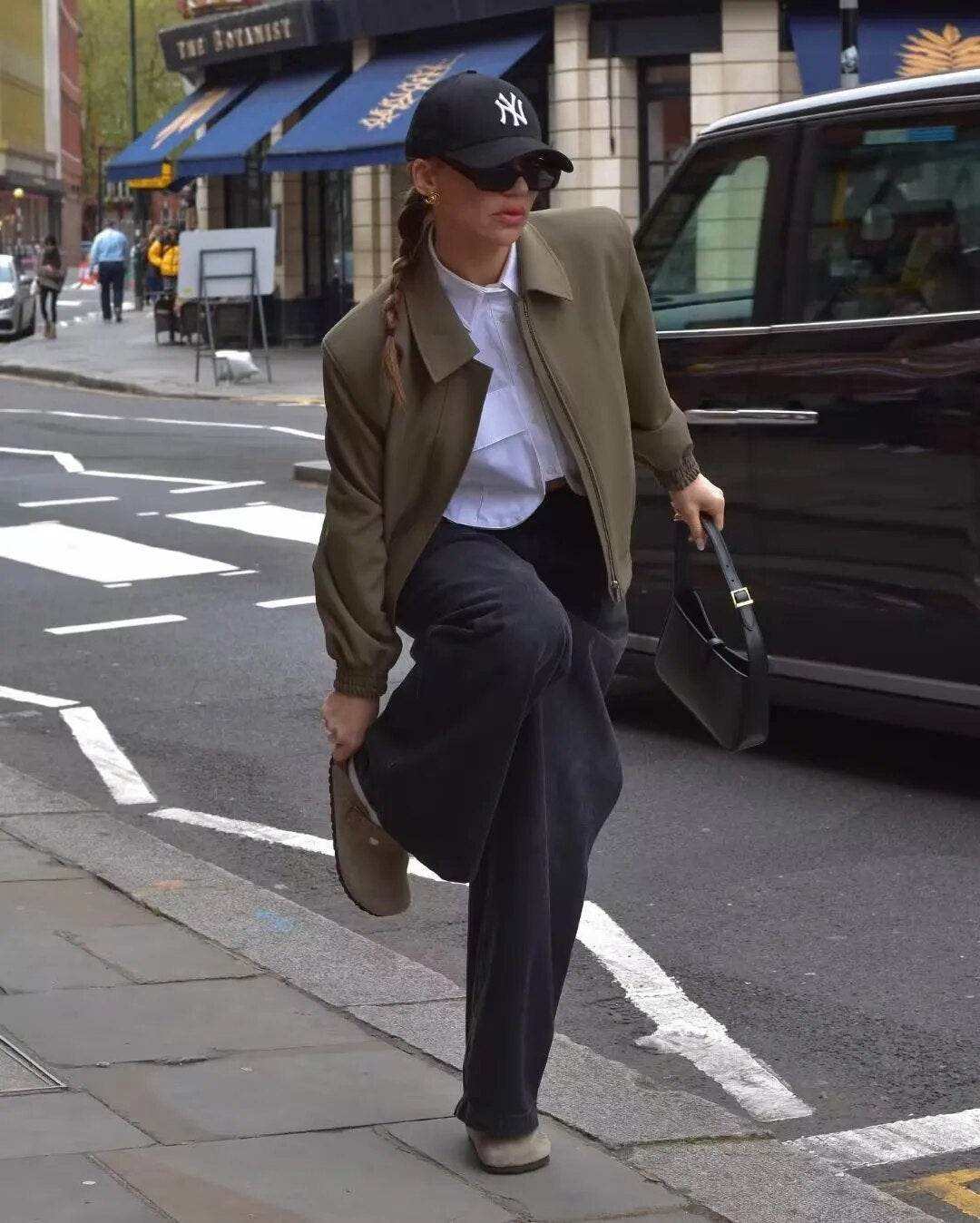 Bomber Jackets for Women 2023 Autumn Coats Female Chic Long Sleeve Casual Jacket Ladies with Pocket New Outerwear - Tamnz