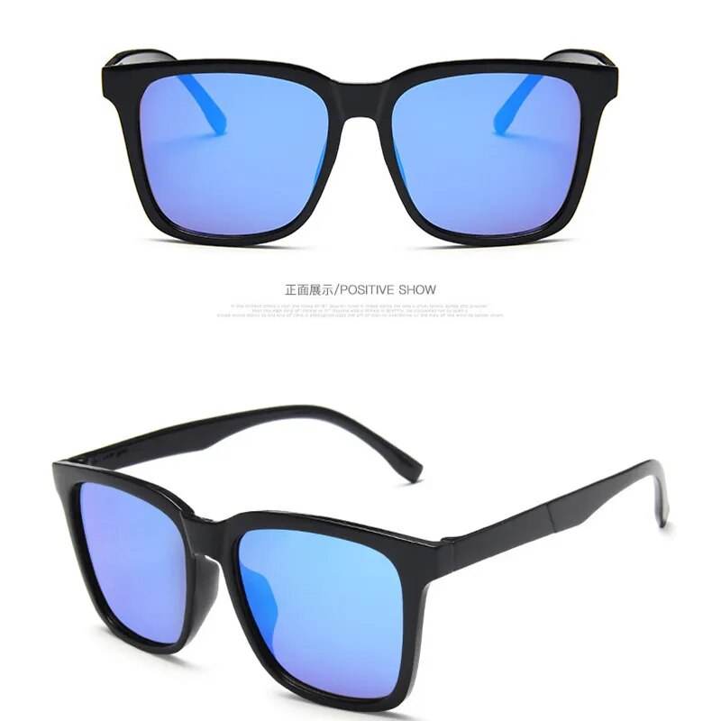 Luxury Square Sunglasses Men Brand Designer Shades Travel Outdoor UV Eyewear - Tamnz