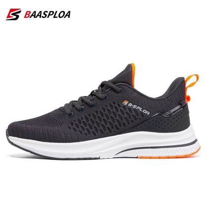 Knit Casual Walking Shoes Breathable Sneakers Light Shock Absorption Male Tennis Shoe - Tamnz