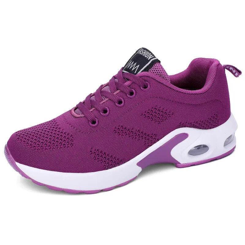 Sports Shoes For Women 2023 Spring White Breathable Casual Sneakers Summer Breathable Air Cushion Running Shoe Zapatillas Mujer - Tamnz