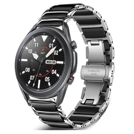 22mm 20mm Ceramic Strap For Samsung Galaxy Watch 46mm/Active 2/Huawei Watch GT2 Metal Stainless Steel Strap for Amazfit GTR 47mm - Tamnz