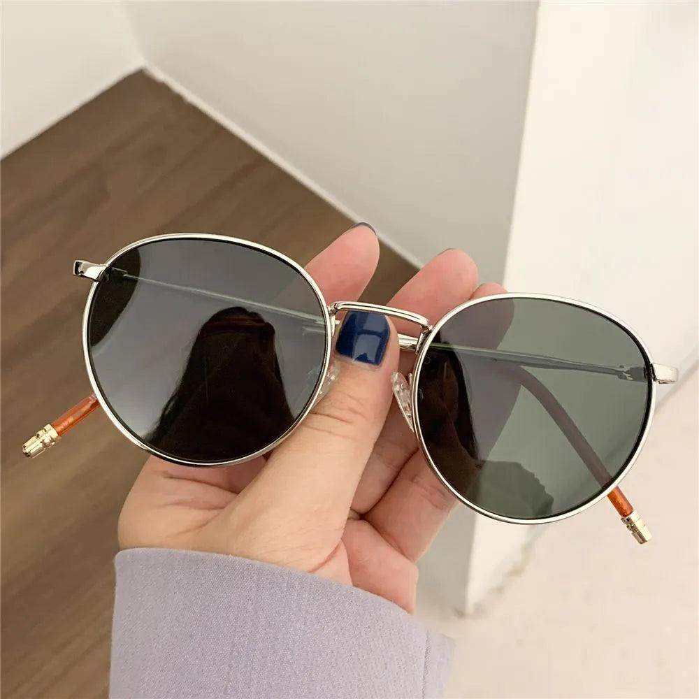 Fishing Metal Frame Shades Round Sun Eyewear - Tamnz