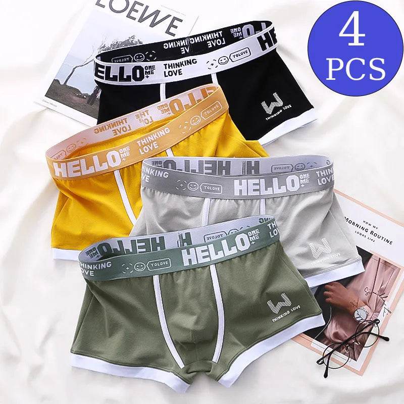 Men's Panties Cotton BoxerShorts Man Underwear Mens Boxers Sexy U Convex Male Underpants Plus Size cuecas calzoncillos - Tamnz