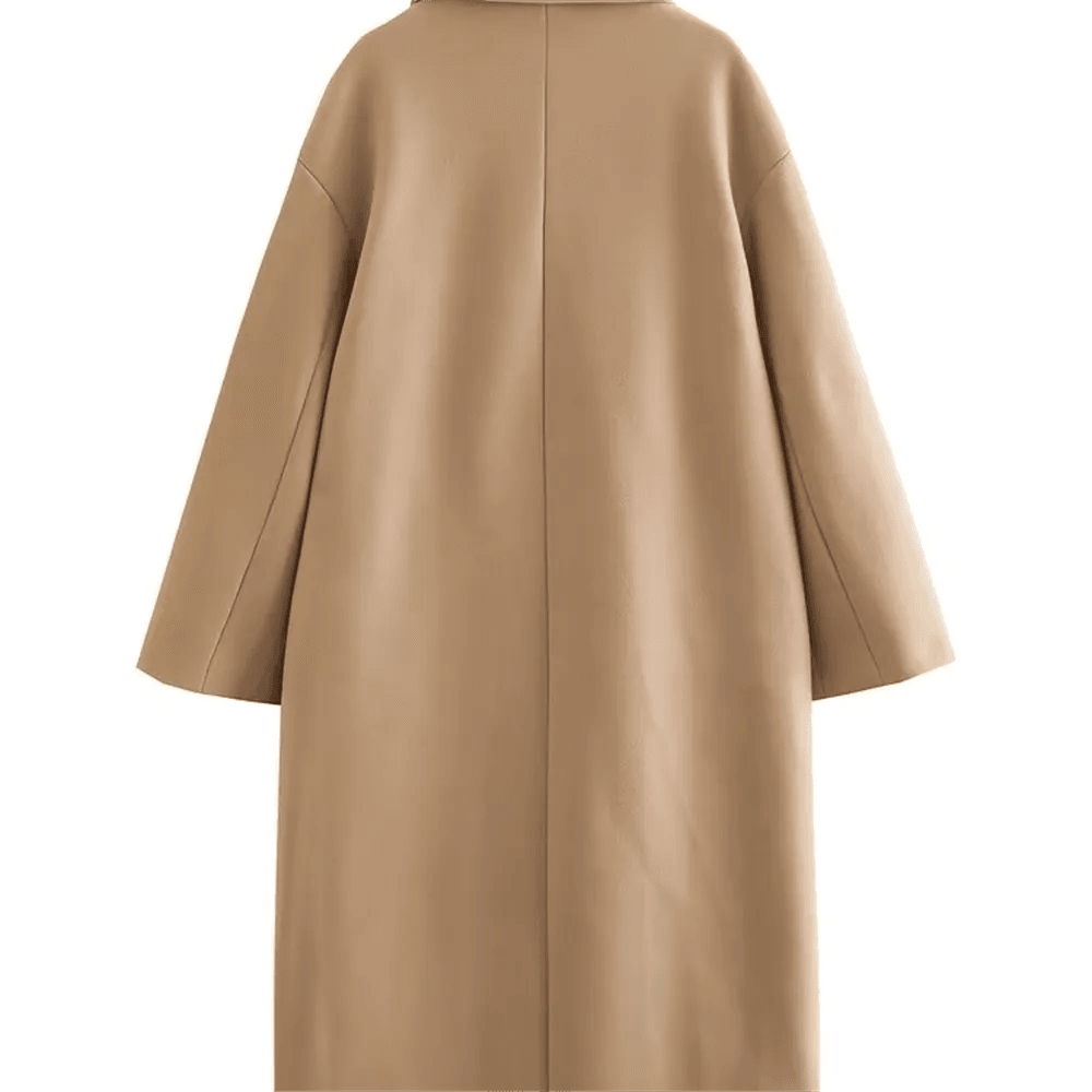 Autumn/Winter New Women's Unisex Mid Length Double Breasted Windbreaker Woolen Coat Coat - Tamnz