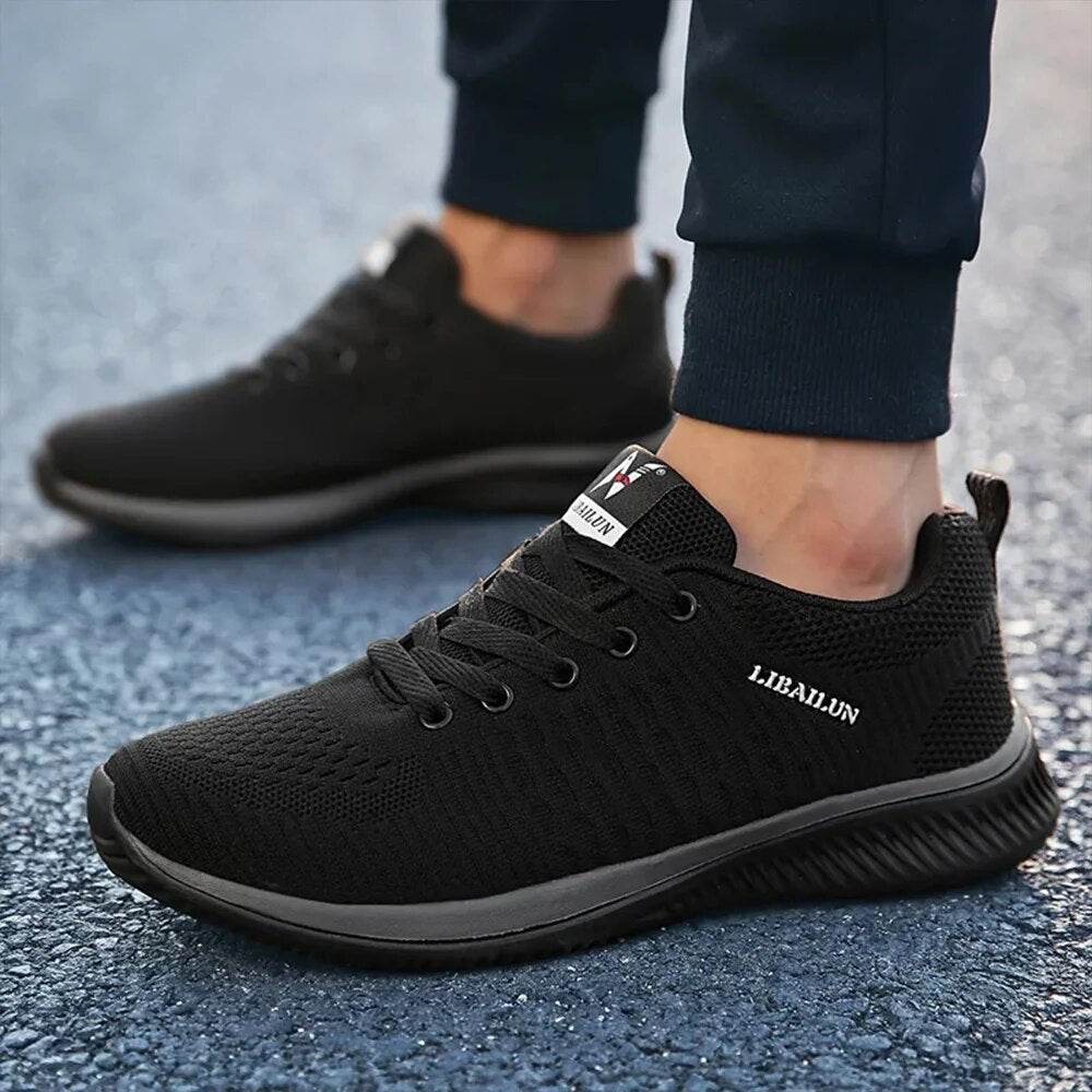 Men Running Shoes Lightweight Outdoor Cheap Male Sneakers Casual Mesh - Tamnz