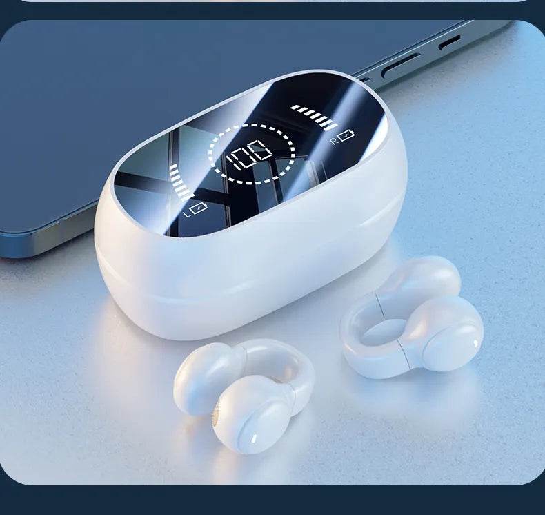 Bone Conduction Wireless Headphones Bluetooth Gaming Headsets Noise Canceling Sport Earphones - Tamnz