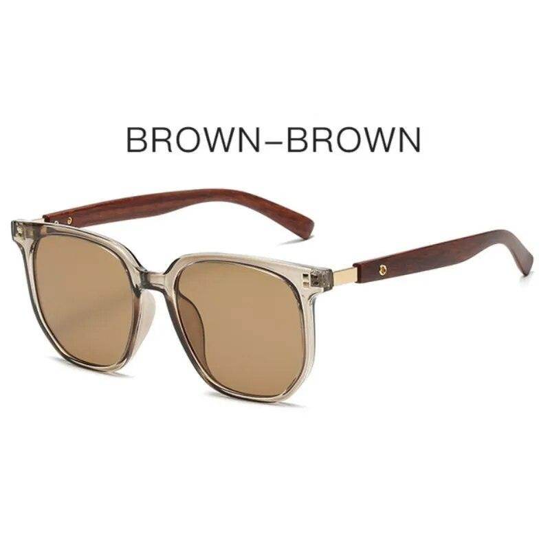 Retro Sunglasses Glasses Vintage Sunglasses Women Luxury Wood Shades Sonnenbrille - Tamnz
