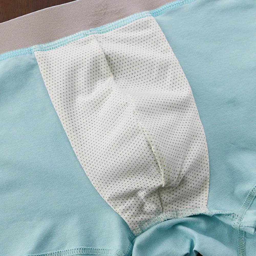 Men U Convex Pouch Boxer Trunks Solid Underwear Male Breathable Bulge Pouch Panties Man's Sport Boxer Briefs Underpants - Tamnz