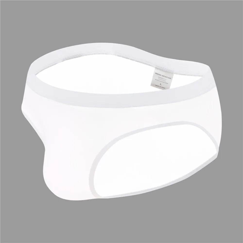 Men's Briefs Sexy Ice Silk U Convex Pouch Underwear Thin Section Breathable Low-Waist Panties Underpants Bikini Slip Homme - Tamnz