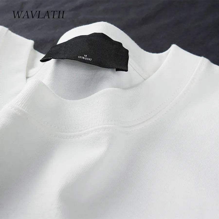 WAVLATII Oversized Summer T shirts for Women Men Brown Casual Female Korean Streetwear Tees Unisex Basic Solid Young Cool Tops - Tamnz