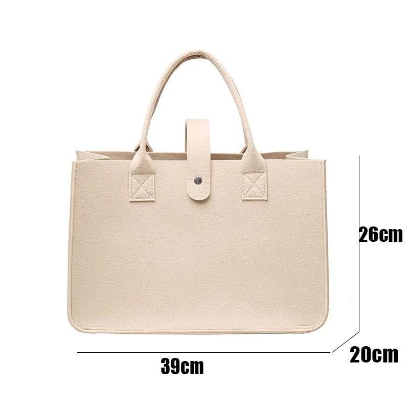 Shopping Handbag Women's Handbag Large Capacity Open Fashion Felt Shopping Designer Tote Woven Bag Shop Online China - Tamnz