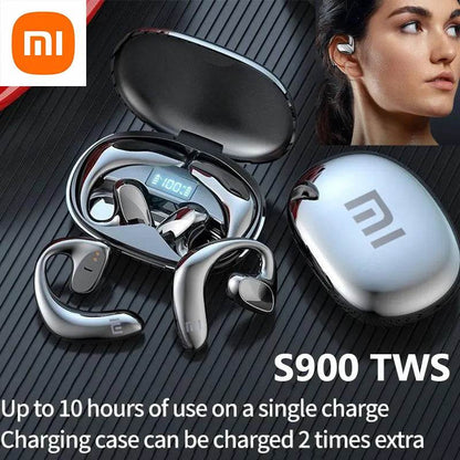 Wireless Earphones Xiaomi Mijia S900 Bluetooth Headphones Bone Conduction Sports 9D Hifi Stereo Earbuds Headset With Microphone - Tamnz