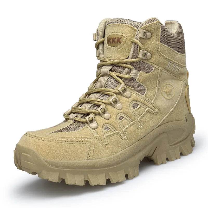 Men's Military Tactical Boots Army Boots Anti-Slip Ankle Boots Work Safety Shoes - Tamnz