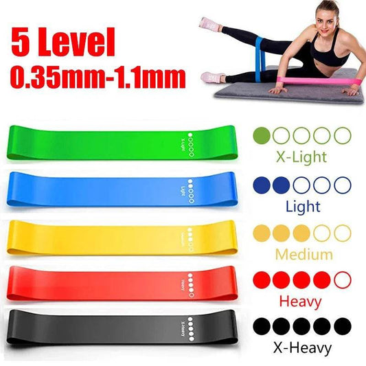 Yoga Resistance Bands Fitness Pilates Exercise Band Resistance Loop Pilates Gym Equipment for Home Pilates Flexbands Women Men - Tamnz