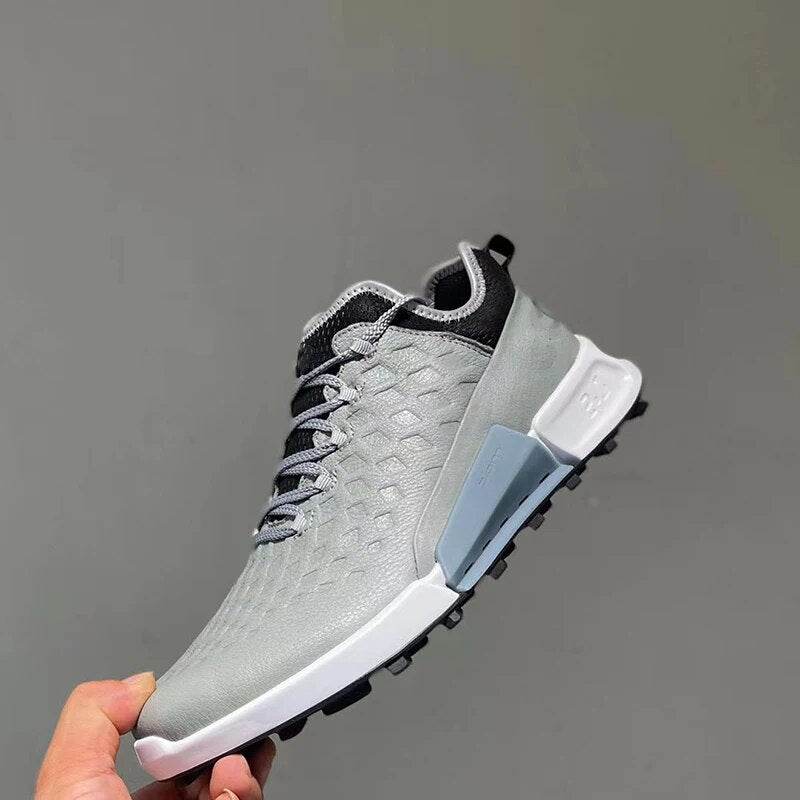 New Men Golf Shoes Genuine Leather Golf Wears Shoes Anti Slip Walking Sneakers - Tamnz