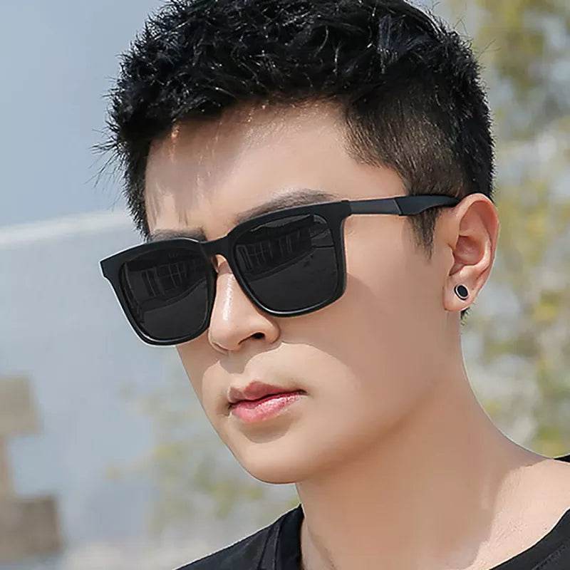 Luxury Square Sunglasses Men Brand Designer Shades Travel Outdoor UV Eyewear - Tamnz