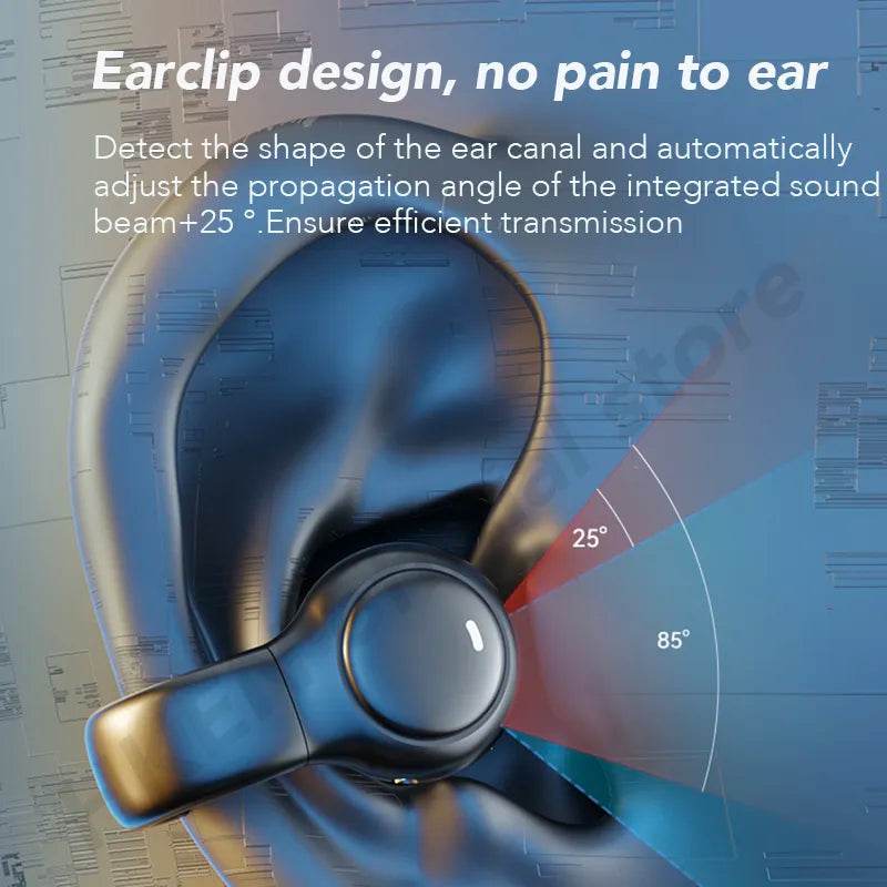 Bone Conduction Wireless Headphones Bluetooth Gaming Headsets Noise Canceling Sport Earphones - Tamnz
