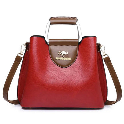 PU Soft Leather Texture Handbag New Cross-border Women's Bag Niche Design Fashionable Shoulder Bag Large Capacity Tote Purse - Tamnz