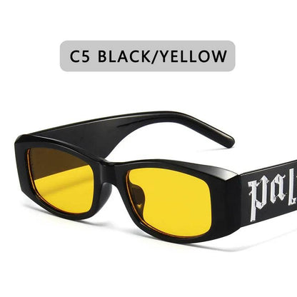 Vintage Square Fashion Luxury Brand Designer Trend Punk Hip Hop Shades - Tamnz