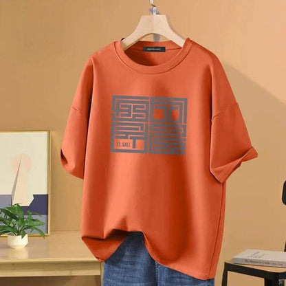 Luxury Brand Short Sleeve Men's Cotton T-Shirt Sportswear Fashion Shirt Street Fashion Unisex Casual T-Shirt Trend Clothing - Tamnz