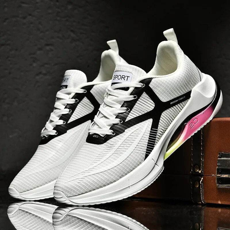 Carbon Plate Marathon Air Cushion Running Shoes Lightweight Comfortable Athletic Sneakers - Tamnz