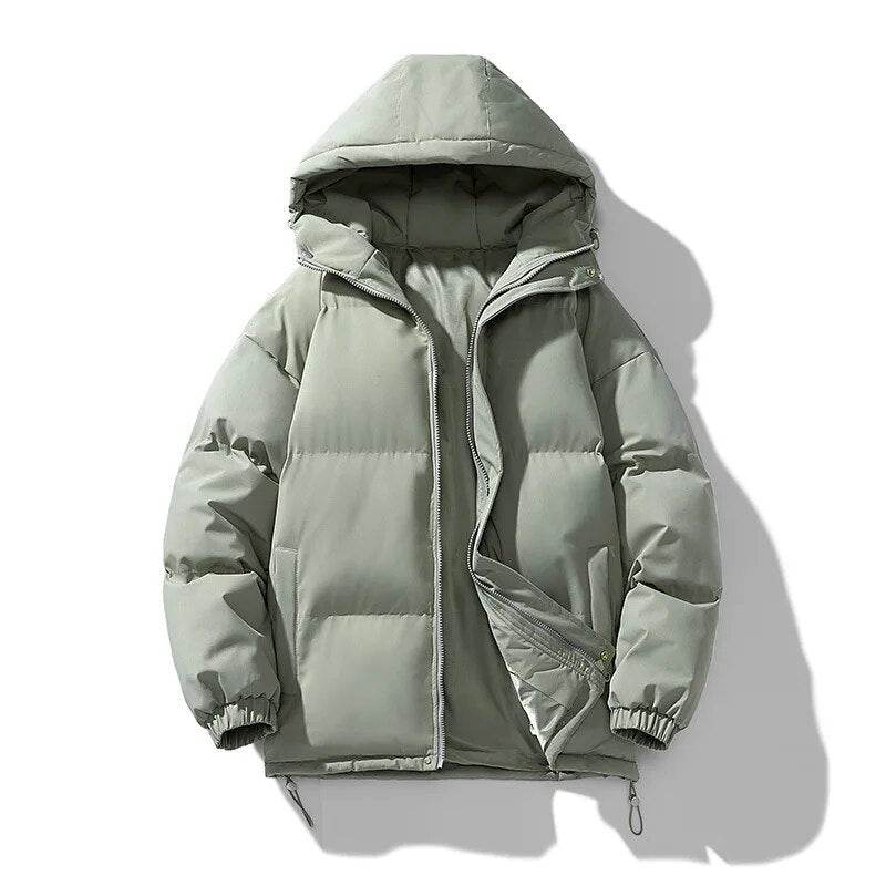 Winter Parkas Men Cotton-padded Coats Men Puffer Jackets Outdoor Hooded Coat Casual Windbreaker Thick Warm Coat Men Jacket - Tamnz