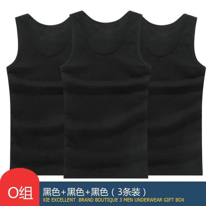 Tank Top Solid Muscle Vest Undershirts O-neck Gymclothing Tees Whorl Tops - Tamnz