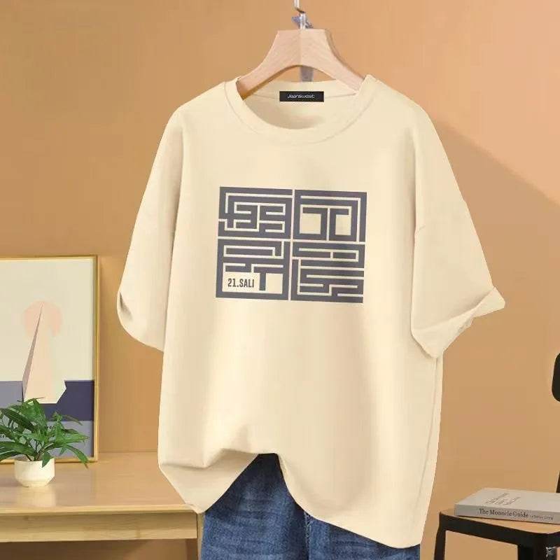 Luxury Brand Short Sleeve Men's Cotton T-Shirt Sportswear Fashion Shirt Street Fashion Unisex Casual T-Shirt Trend Clothing - Tamnz