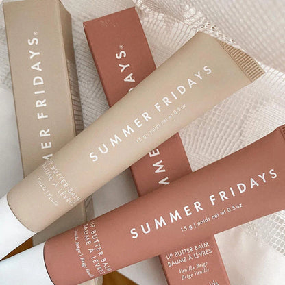Summer Fridays Lip Balm Moisturizing Mirror Lip Gloss Lip Vanilla Pink Sugar Coffee Cake Smell Lipstick Transparent Oil Makeup