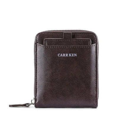 Vintage Small Men's Wallet Pu Leather Short Purse Men Hasp Zipper Clutch Solid Porte Feuille Hommes Porte Monnaie Homme - Tamnz