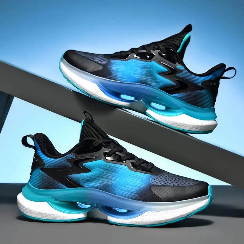 All-match Men's Running Shoes Cushion Jogging Sports Shoes Trendy Outdoor Sneakers - Tamnz