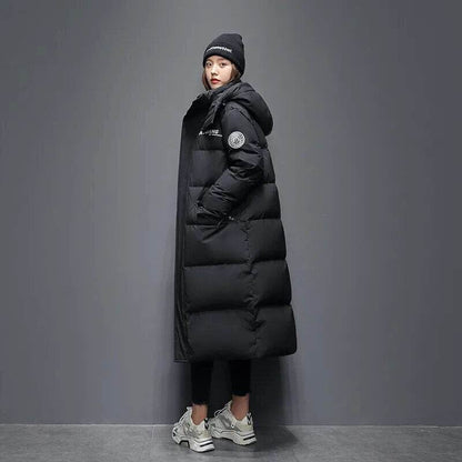 Winter Men's Jacket Long Down Jacket Hood Windproof - Tamnz