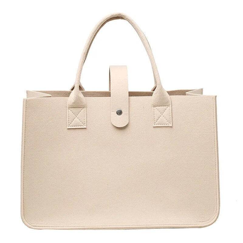 Shopping Handbag Women's Handbag Large Capacity Open Fashion Felt Shopping Designer Tote Woven Bag Shop Online China - Tamnz