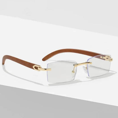 Retro Square Sunglasses Luxury Brand Designer Gold Lion Decoration Sun Glasses - Tamnz