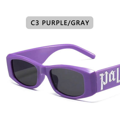 Vintage Square Fashion Luxury Brand Designer Trend Punk Hip Hop Shades - Tamnz