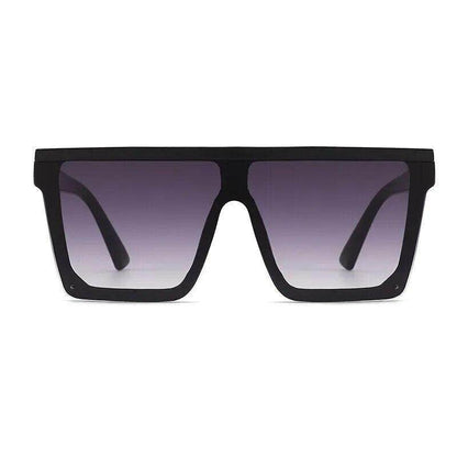 Retro Big Frame Sunglasses Brand Black Square Gradient Cool Men Sunglasses One Piece Designer - Tamnz