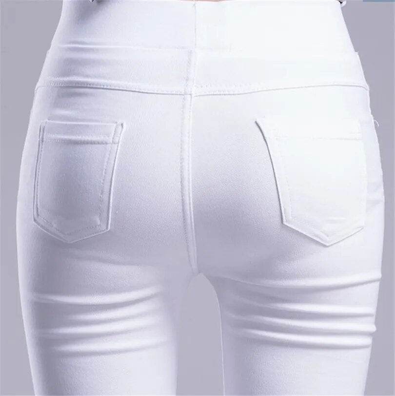 Women Summer Elastic Casual Stretch Skinny Leggings Slim Pencil Pants - Tamnz
