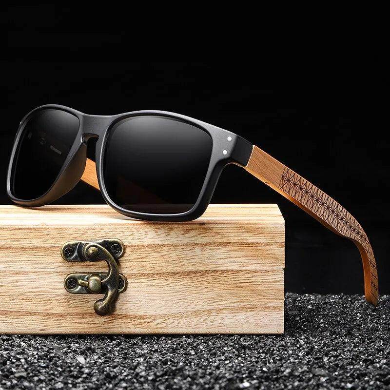 Brand Design Beech Wood Handmade Sunglasses Men Polarized Eyewear Outdoor - Tamnz