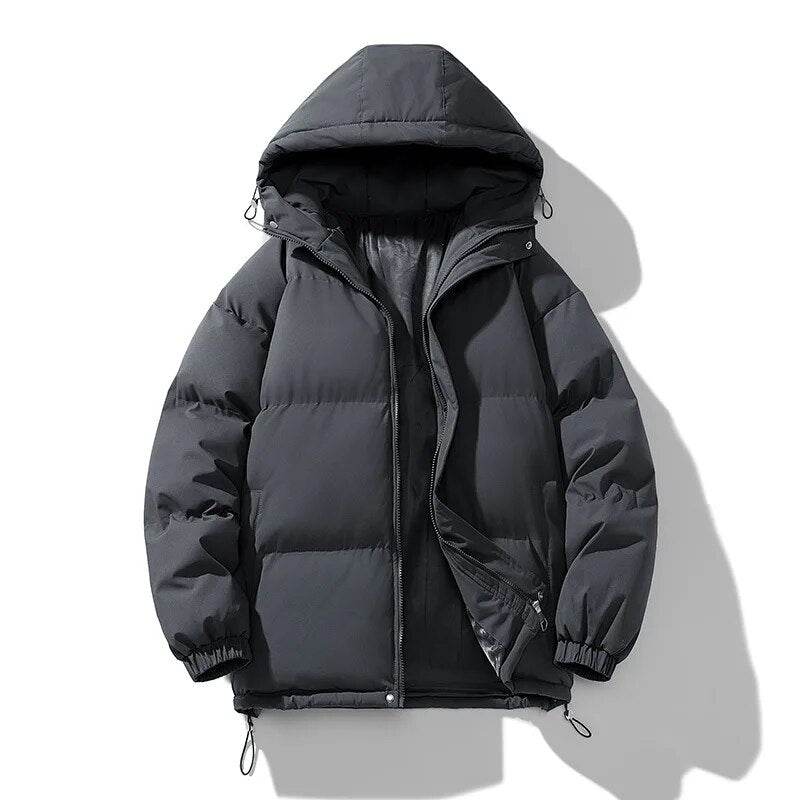Winter Parkas Men Cotton-padded Coats Men Puffer Jackets Outdoor Hooded Coat Casual Windbreaker Thick Warm Coat Men Jacket - Tamnz