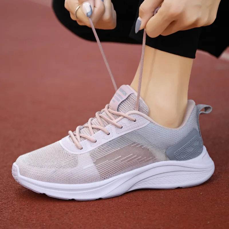 Spring and Summer and Women's Casual Sports Walking Shoes Lightweight Breathable Mesh Running Shoes Sneakers Women - Tamnz