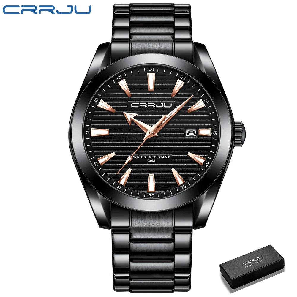 Temperament Men Luxury Fashion Design Gold Men Watches Multifunction Luminous Quartz - Tamnz