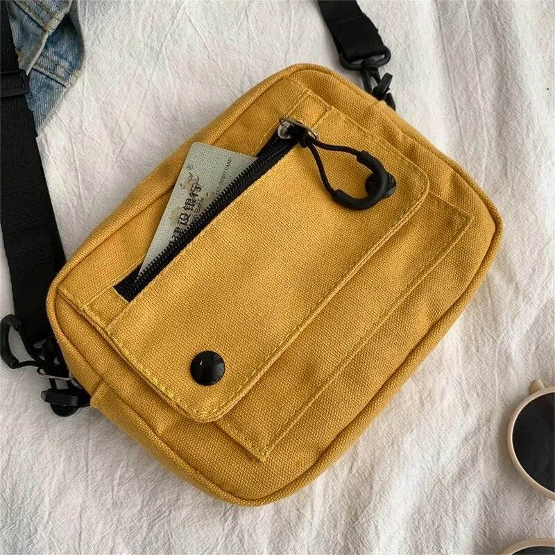 Bags for Women Women Pure Color Casual Tote Outdoor Bag Canvas Handbag Zipper Shoulder Bag Luxury Bag Bolsas Femininas - Tamnz