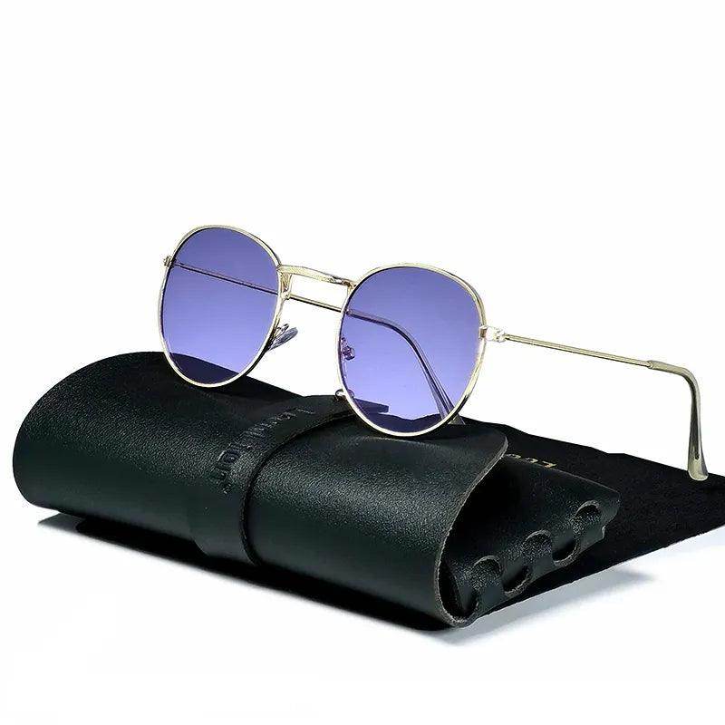 Round Retro Sunglasses Men 2023 Round Vintage Glasses for Men/Women Luxury Eyewear - Tamnz