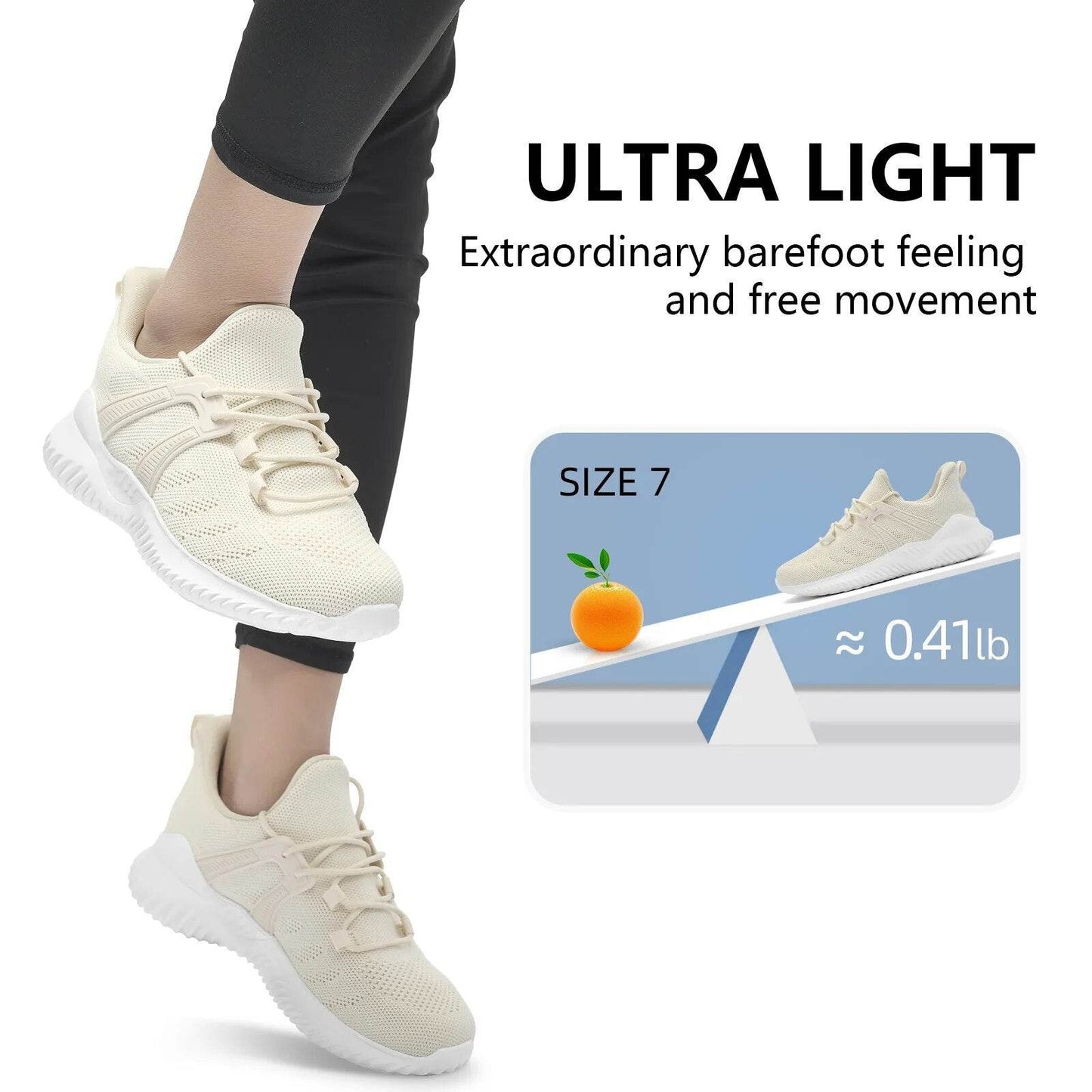 Womens Athletic Walking Shoes - Memory Foam Lightweight Tennis Sports Shoes Gym Jogging Slip On Running Sneakers - Tamnz