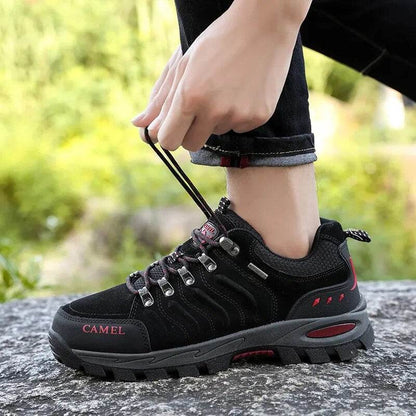 Men Hiking Mountain Climbing Shoes Trekking Sport Hunting Sneakers Lace-Up Non Slip - Tamnz