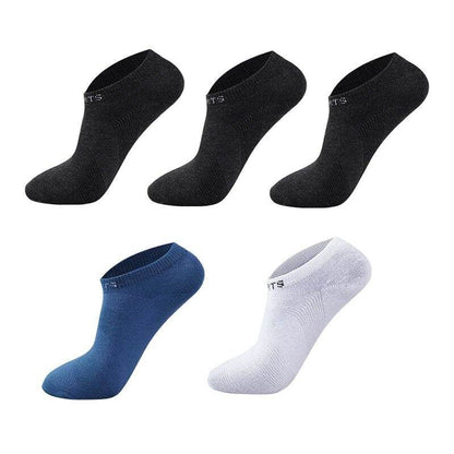 5 Pairs Men Ankle Socks Breathable Cotton Sports Mesh Casual Athletic Summer Thin Cut - Tamnz
