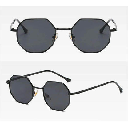 Summer UV Protection Sunglasses Fashion Polygon Sun Glasses for Women Men Trendy Classic Metal Frame - Tamnz
