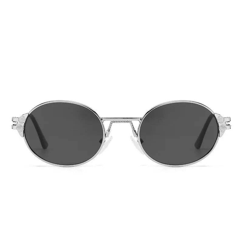 Round Frame Retro Personalized Metal Sunglasses Sunglasses For Men And Women - Tamnz